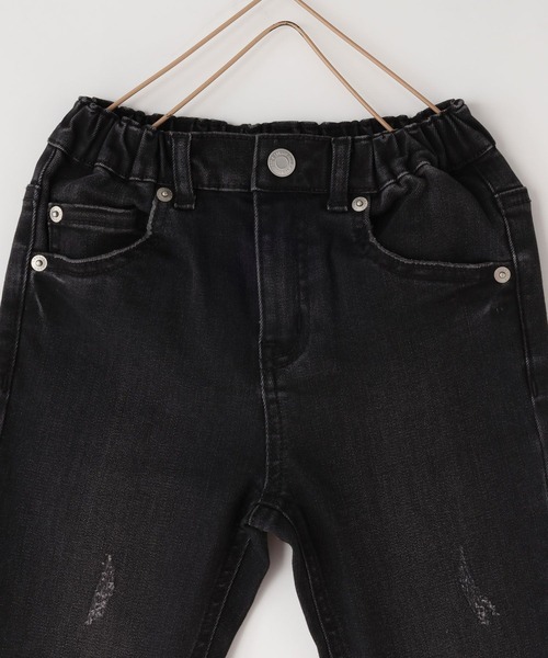 LOWRYS FARM（ローリーズファーム）の「ＪＵＳＴＦＩＴスキニー　131396（デニムパンツ・キッズ・ブルー/ケミカルウォッシュ/ブラック・140cm/130cm/120cm/110cm/150cm）」の4枚目の写真