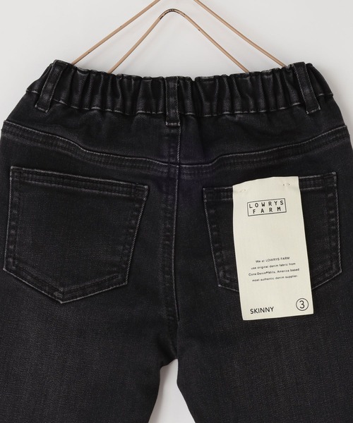 LOWRYS FARM（ローリーズファーム）の「ＪＵＳＴＦＩＴスキニー　131396（デニムパンツ・キッズ・ブルー/ケミカルウォッシュ/ブラック・140cm/130cm/120cm/110cm/150cm）」の8枚目の写真