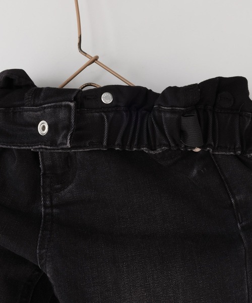 LOWRYS FARM（ローリーズファーム）の「ＪＵＳＴＦＩＴスキニー　131396（デニムパンツ・キッズ・ブルー/ケミカルウォッシュ/ブラック・140cm/130cm/120cm/110cm/150cm）」の11枚目の写真
