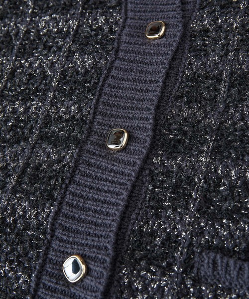 VIS（ビス）の「【洗える】ツイードニットカーディガン（カーディガン/ボレロ・レディース・ベージュ系その他/ブルー系その他/キナリ・FREE）」の15枚目の写真