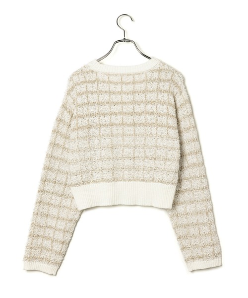 VIS（ビス）の「【洗える】ツイードニットカーディガン（カーディガン/ボレロ・レディース・ベージュ系その他/ブルー系その他/キナリ・FREE）」の20枚目の写真