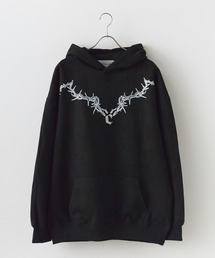 neck chain design pullover parka / ネックチェーンデザイン プルオーバーパーカー