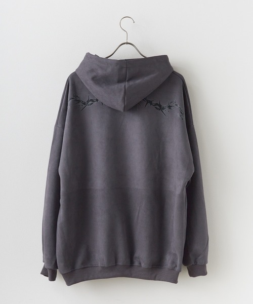 Theater code(シアターコード)の「neck chain design pullover parka / ネックチェーンデザイン プルオーバーパーカー(パーカー・メンズ・グレー/ブラック・3/2)」の14枚目の写真