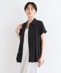 ◆【洗える】タックデザインブラウス