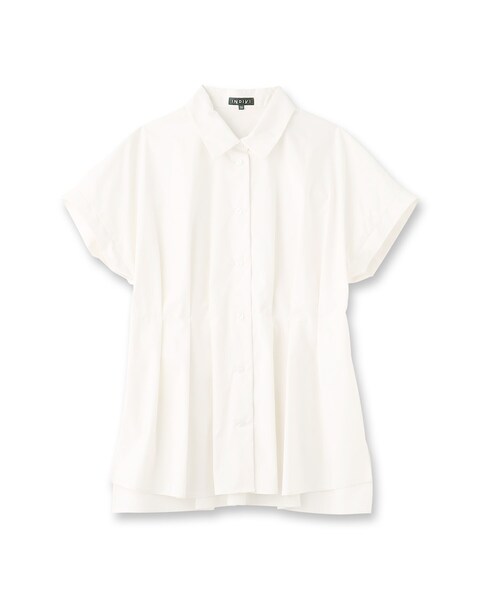 INDIVI（インディヴィ）の「【洗える】タックデザインブラウス（シャツ/ブラウス・レディース・ブルー系その他7/ブラック/ホワイト系8/ピンク系・05/13/15 /19/38/40）」の5枚目の写真