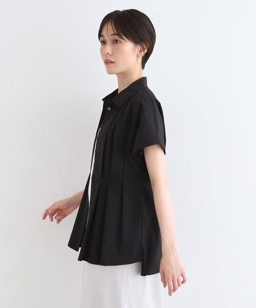 INDIVI（インディヴィ）の「【洗える】タックデザインブラウス（シャツ/ブラウス・レディース・ブルー系その他7/ブラック/ホワイト系8/ピンク系・05/13/15 /19/38/40）」の6枚目の写真