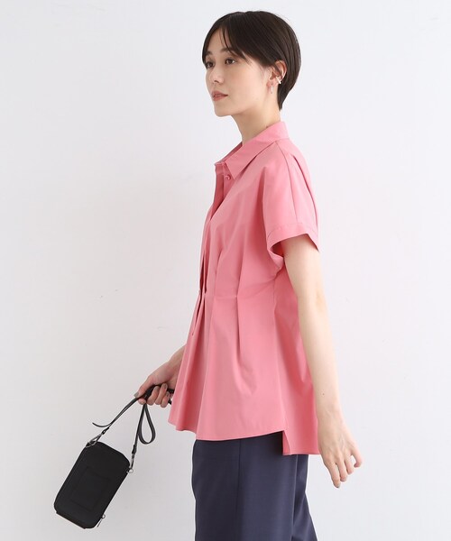INDIVI（インディヴィ）の「【洗える】タックデザインブラウス（シャツ/ブラウス・レディース・ブルー系その他7/ブラック/ホワイト系8/ピンク系・05/13/15 /19/38/40）」の10枚目の写真