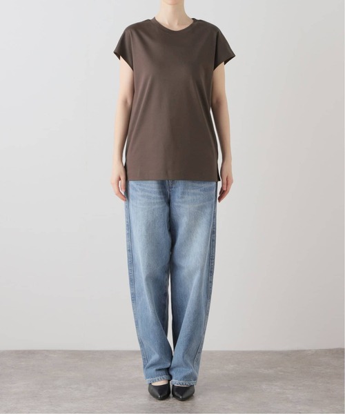 La TOTALITE(ラトータリテ)の「《追加3》スムースハイネックプルオーバー(Tシャツ/カットソー・レディース・ホワイト/ブラウン・FREE)」の11枚目の写真
