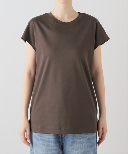 La TOTALITE(ラトータリテ)の「《追加3》スムースハイネックプルオーバー(Tシャツ/カットソー・レディース・ホワイト/ブラウン・FREE)」の12枚目の写真