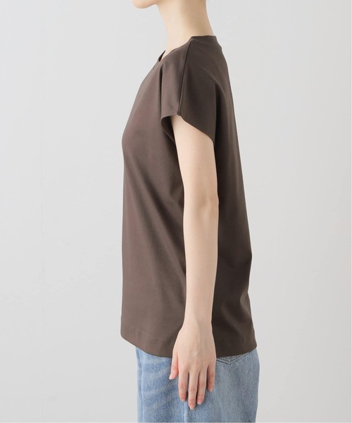 La TOTALITE(ラトータリテ)の「《追加3》スムースハイネックプルオーバー(Tシャツ/カットソー・レディース・ホワイト/ブラウン・FREE)」の13枚目の写真