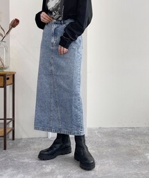 fredy emue | デニムロングスカート(デニムスカート)