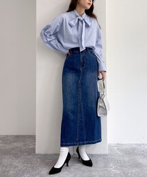 fredy emue | デニムロングスカート(デニムスカート)