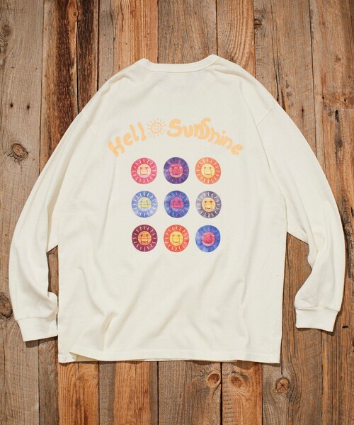 Jonas Claesson(ジョナスクレアッソン)の「JONAS CLAESSON/ジョナスクレアッソン Insideout Hello Sunshine L/S TEE/インサイドアウト ハローサンシャイン ロングスリーブ Tシャツ/リバーシブル(Tシャツ/カットソー・メンズ・チャコールグレー/オフホワイト/マスタード・SMALL/MEDIUM/LARGE)」の13枚目の写真
