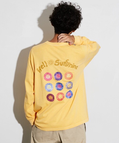 Jonas Claesson(ジョナスクレアッソン)の「JONAS CLAESSON/ジョナスクレアッソン Insideout Hello Sunshine L/S TEE/インサイドアウト ハローサンシャイン ロングスリーブ Tシャツ/リバーシブル(Tシャツ/カットソー・メンズ・チャコールグレー/オフホワイト/マスタード・SMALL/MEDIUM/LARGE)」の22枚目の写真