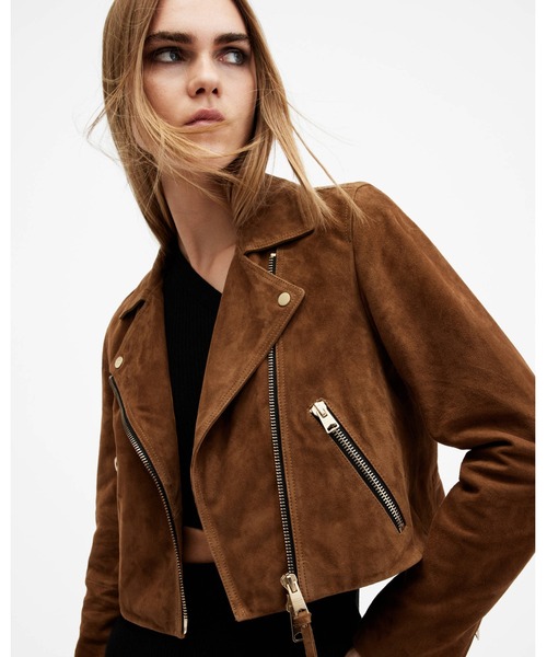 AllSaints Dalby スエードライダースジャケット - その他