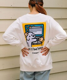 FREAK'S STORE（フリークスストア）の「matsui×FREAK'S STORE/マツイ×フリークスストア 別注 ｢WARNING」バックフェルト刺繍 クルーネック スウェット（スウェット・メンズ）」