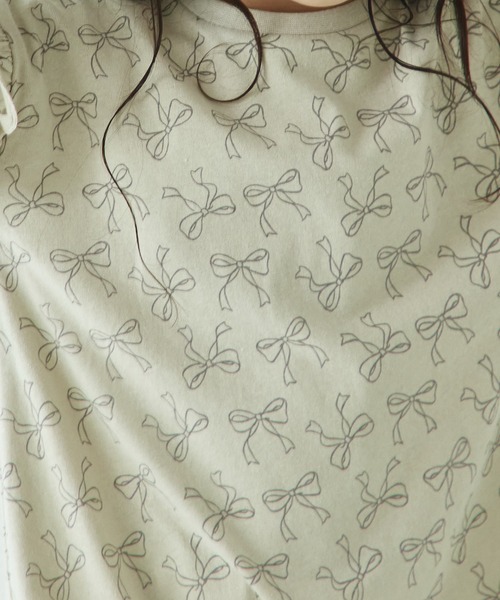 pairmanon(ペアマノン)の「総柄 肩フリル 長袖 ワンピース(ワンピース・キッズ・ブラック系その他2/ベージュ系その他/ベージュ系その他2/ブラック系その他・100/120/150/130/140/110/90)」の20枚目の写真