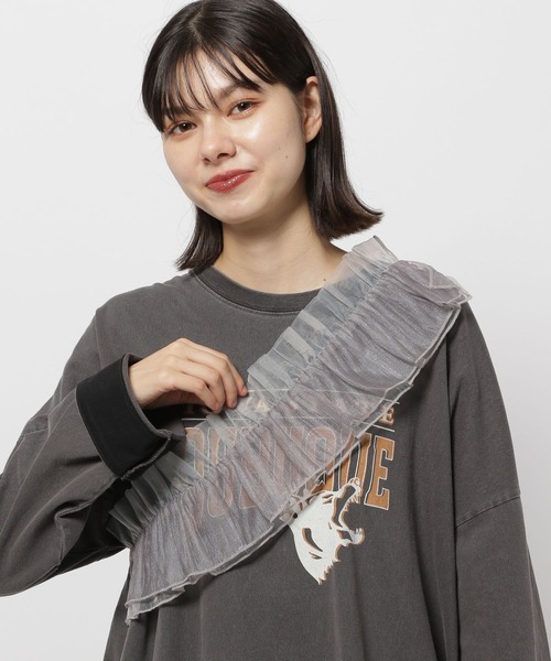 niko and...（ニコアンド）の「オリジナルアソートマルチフリル（付け襟・レディース・ブラック/グレー/ライトグレー/ブラウン・0）」の5枚目の写真