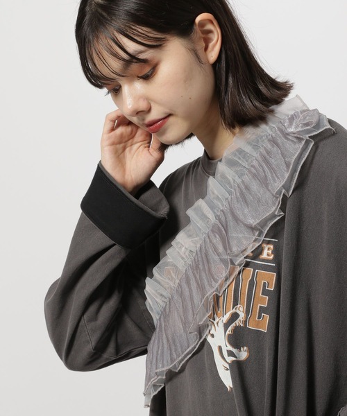 niko and...（ニコアンド）の「オリジナルアソートマルチフリル（付け襟・レディース・ブラック/グレー/ライトグレー/ブラウン・0）」の6枚目の写真