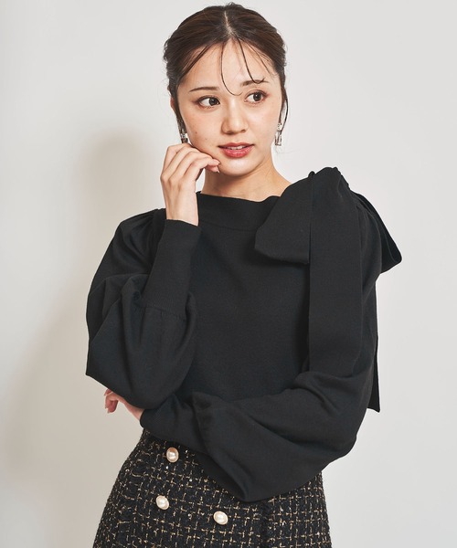 ※たーさま専用※ VIRINA アデルリボン2wayニット （ネイビー）XS ヴィリーナ VIRINA アデルリボン2wayニット （ネイビー） -靴