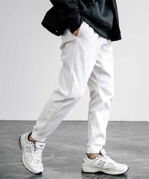 Rocky Monroe（ロッキーモンロー）の「蓄熱裏ボアフリース裏起毛ストレッチヒートジョガーイージーパンツ（その他パンツ・メンズ・ホワイト/グレー/インディゴブルー/カーキ/ブラック/ネイビー/ベージュ/ブラウン/ライトインディゴブルー/チャコール・M/S/L/XL）」の2枚目の写真