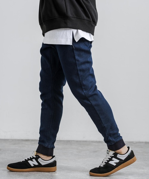 Rocky Monroe（ロッキーモンロー）の「蓄熱裏ボアフリース裏起毛ストレッチヒートジョガーイージーパンツ（その他パンツ・メンズ・ホワイト/グレー/インディゴブルー/カーキ/ブラック/ネイビー/ベージュ/ブラウン/ライトインディゴブルー/チャコール・M/S/L/XL）」の9枚目の写真