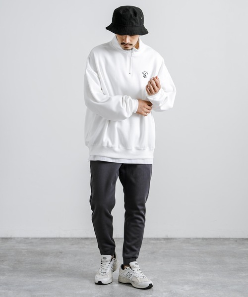 Rocky Monroe（ロッキーモンロー）の「蓄熱裏ボアフリース裏起毛ストレッチヒートジョガーイージーパンツ（その他パンツ・メンズ・ホワイト/グレー/インディゴブルー/カーキ/ブラック/ネイビー/ベージュ/ブラウン/ライトインディゴブルー/チャコール・M/S/L/XL）」の12枚目の写真