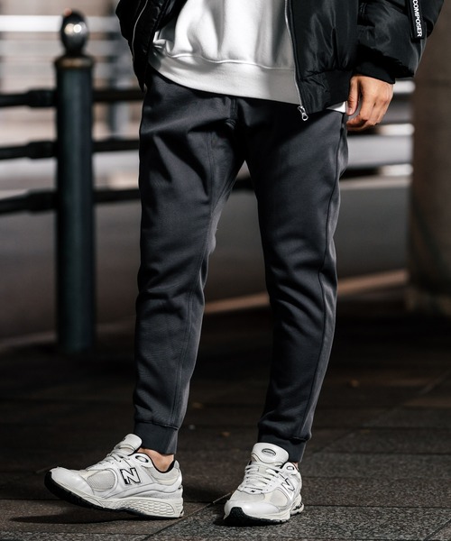 蓄熱裏ボアフリース裏起毛ストレッチヒートジョガーイージーパンツ