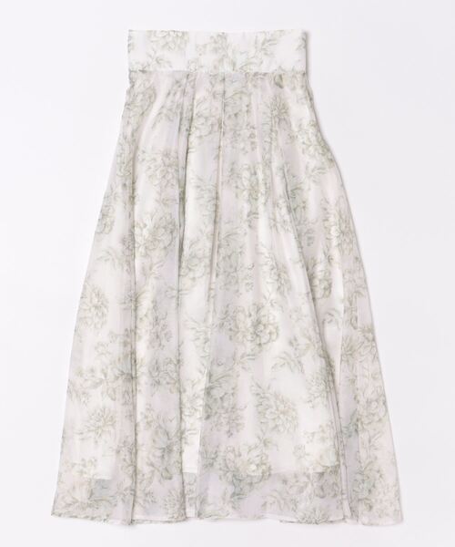 SWINGLE（スウィングル）の「オリジナルグラデーションフラワーシアースカート（スカート・レディース・イエロー系その他2/ブルー系その他/レッド系その他・FREE）」の4枚目の写真