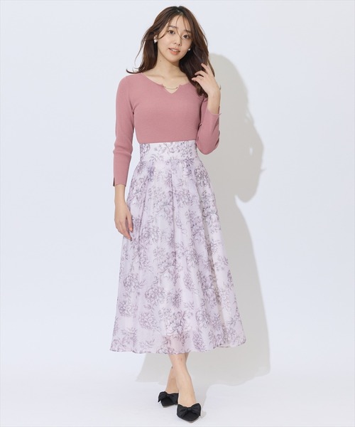 SWINGLE（スウィングル）の「オリジナルグラデーションフラワーシアースカート（スカート・レディース・イエロー系その他2/ブルー系その他/レッド系その他・FREE）」の14枚目の写真