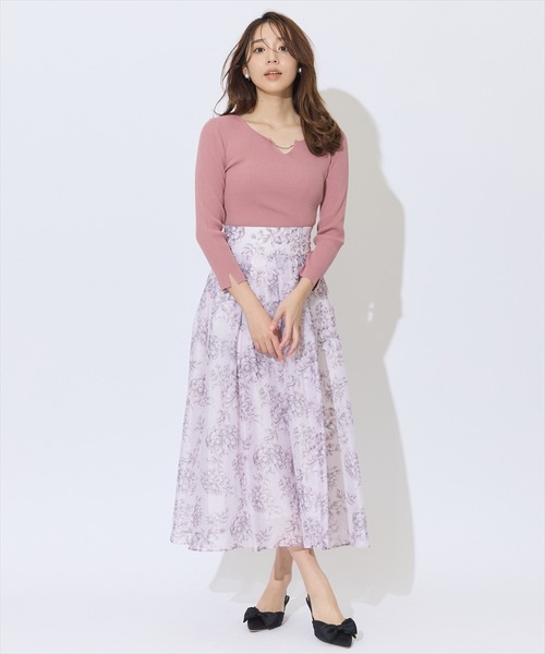 SWINGLE（スウィングル）の「オリジナルグラデーションフラワーシアースカート（スカート・レディース・イエロー系その他2/ブルー系その他/レッド系その他・FREE）」の15枚目の写真