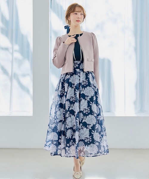 SWINGLE（スウィングル）の「オリジナルグラデーションフラワーシアースカート（スカート・レディース・イエロー系その他2/ブルー系その他/レッド系その他・FREE）」の11枚目の写真