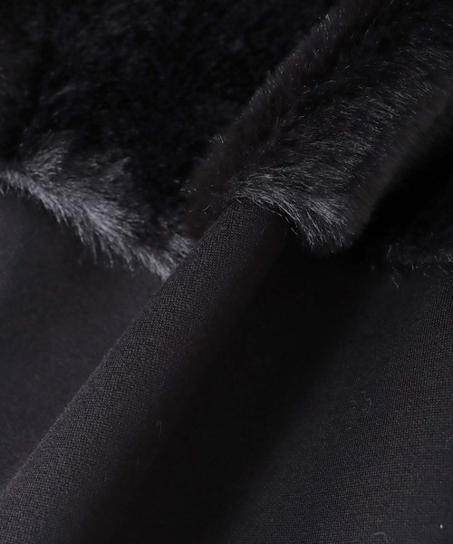 【セール】フェイクファー×ダンボールドッキングトップス（Tシャツ/カットソー）｜Jines（ジネス）