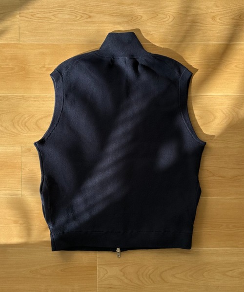 BROKEN BASE（ブロークンベース）の「ドライバーズニットベスト（ニット/セーター・メンズ・グレー/ネイビー・LARGE/MEDIUM）」の9枚目の写真