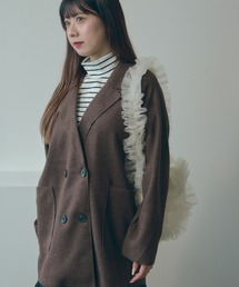 BLANK　（ブランク）の「▲Loose silhouette double tailored jacket/ ルーズシルエット ダブルボタンテーラード ジャケット（テーラードジャケット）」
