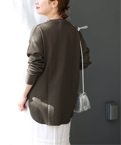 JOURNAL STANDARD relume（ジャーナルスタンダード　レリューム）の「《追加4》TCワッフルオーバーサイズロングスリーブTシャツ（Tシャツ/カットソー・レディース・ライトグレー/ホワイト/タン/チャコールグレー/ストーン・FREE）」の18枚目の写真