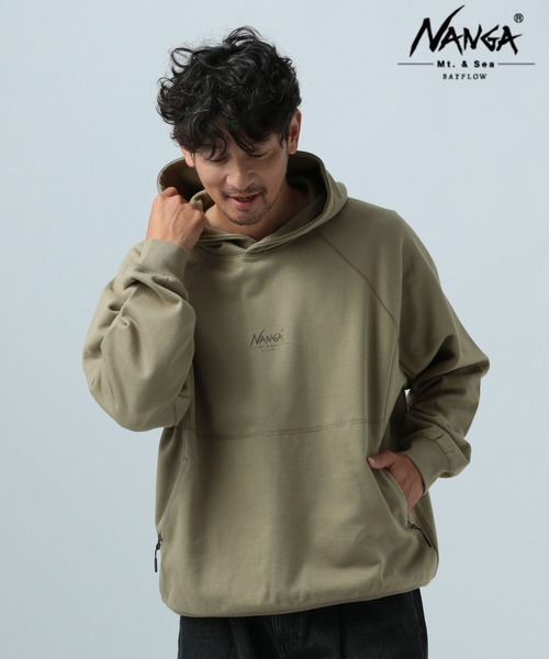 NANGA（ナンガ）の「【NANGA Mt.&Sea(ナンガ)】ラグランフーディー（パーカー・メンズ・ブラック/ベージュ・LARGE/MEDIUM）」の17枚目の写真