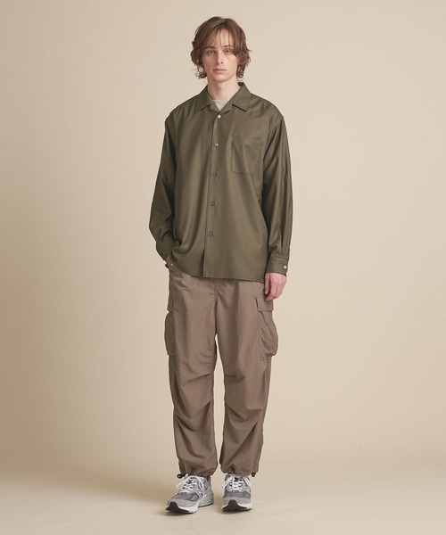 UNITED ARROWS(ユナイテッドアローズ)の「【マルチサイズ】ドレープ オープンカラーシャツ ーセットアップ対応ー(シャツ/ブラウス・メンズ・ダークグレー/ネイビー/ベージュ/ブラック/オリーブ/ブラウン・マルチサイズ)」の19枚目の写真