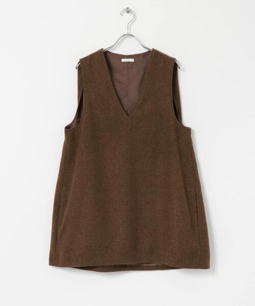 ITEMS URBANRESEARCH(アイテムズ アーバンリサーチ)の「Vネックジレ(シャツ/ブラウス・レディース・チャコールグレー/グレー/ブラウン・FREE)」の18枚目の写真