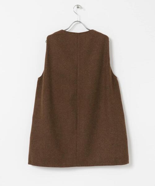 ITEMS URBANRESEARCH(アイテムズ アーバンリサーチ)の「Vネックジレ(シャツ/ブラウス・レディース・チャコールグレー/グレー/ブラウン・FREE)」の17枚目の写真