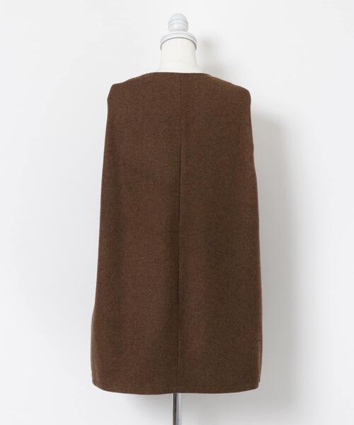ITEMS URBANRESEARCH(アイテムズ アーバンリサーチ)の「Vネックジレ(シャツ/ブラウス・レディース・チャコールグレー/グレー/ブラウン・FREE)」の6枚目の写真