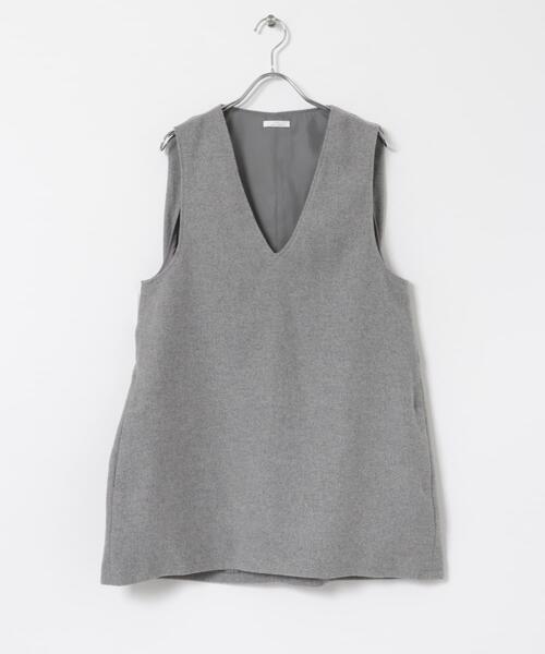 ITEMS URBANRESEARCH(アイテムズ アーバンリサーチ)の「Vネックジレ(シャツ/ブラウス・レディース・チャコールグレー/グレー/ブラウン・FREE)」の13枚目の写真