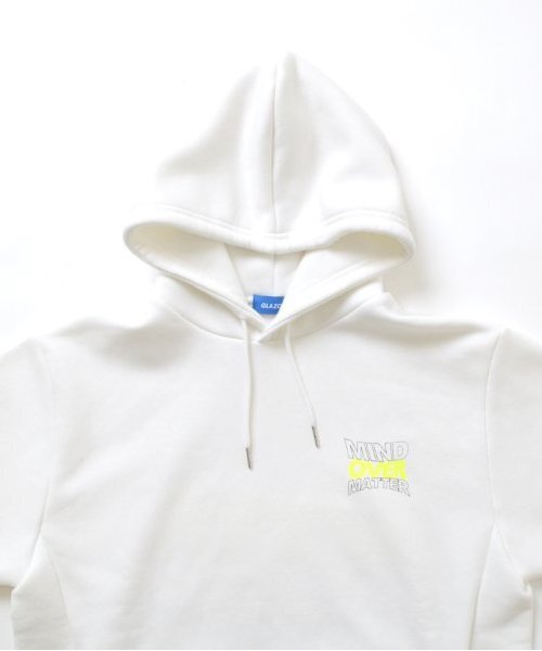 GLAZOS（グラソス）の「【大人向けサイズあり】【あったか】裏起毛・バックリフレクタープリントパーカー（パーカー・キッズ・ブラック/ホワイト・M/S/LL/L）」の5枚目の写真