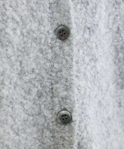 Green　Parks（グリーンパークス）の「ブークレーVネックミディ丈カーディガン（カーディガン/ボレロ・レディース・ベージュ/グレー/ブルー・FREE）」の14枚目の写真