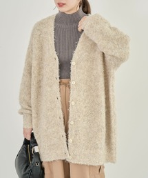 ブークレーVネックミディ丈カーディガン