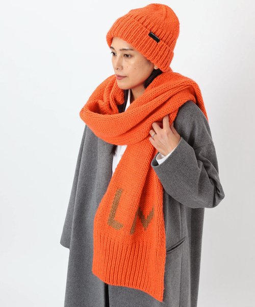 LOREAK MENDIAN（ロリークメンディアン）の「【LOREAK MENDIAN】 ニットキャップ（ハット・レディース・ブルー/オレンジ・FREE）」の3枚目の写真