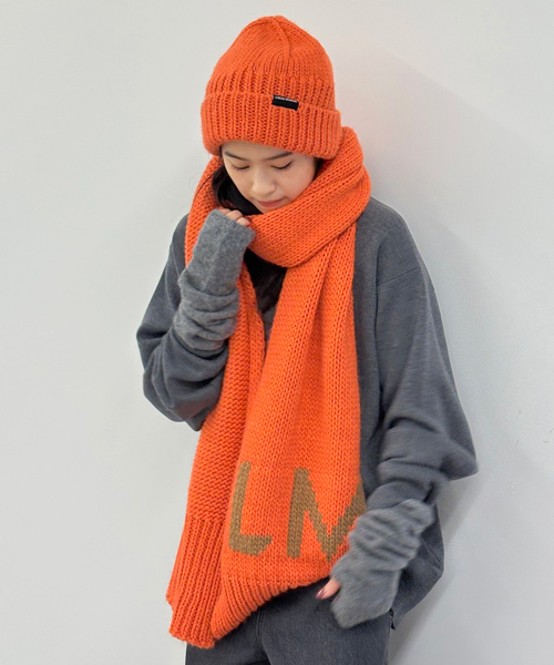 LOREAK MENDIAN（ロリークメンディアン）の「【LOREAK MENDIAN】 ニットキャップ（ハット・レディース・ブルー/オレンジ・FREE）」の8枚目の写真