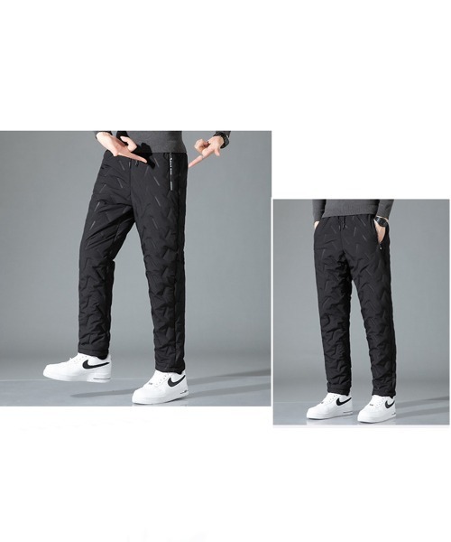 NEW GENTLEMAN（ニュージェントルマン）の「メリー 裏ボア ホットジョガーパンツ　暖パン（その他パンツ・メンズ・ブラック/ブラック系その他/グレー/ダークグレー・S/M/L）」の6枚目の写真