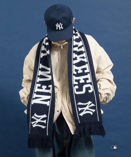 セール】Perushu × MLB ジャガードニットマフラー（マフラー