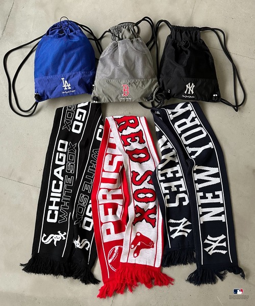 Perushu（ペルーシュ）の「Perushu × MLB ジャガードニットマフラー（マフラー・メンズ・ネイビー/レッド/ブラック・FREE）」の21枚目の写真